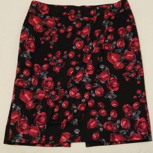 White House Black Market rose skirt